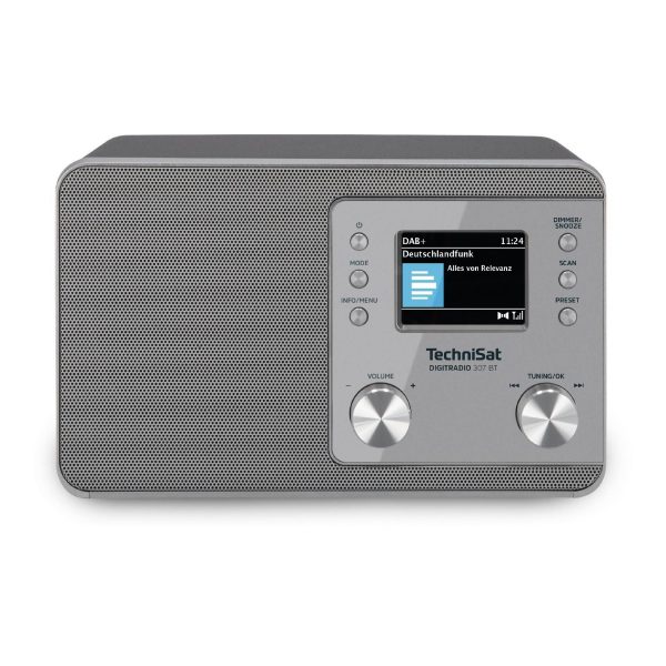 0001/3977 TechniSat DIGITRADIO 307 BT DAB+/UKW Radio Bluetooth Display silber