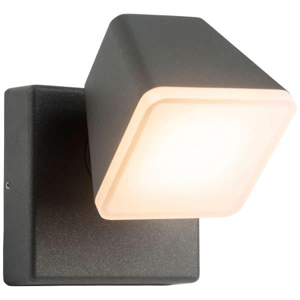 AEG Lampe Isacco LED Außenwandleuchte anthrazit   1x 12.5W LED integriert