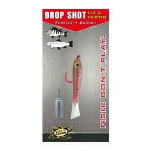 Jackson Ready to Fish Barsch/Forelle Typ 3 Regenbogenforelle Drop Shot Angeln Set