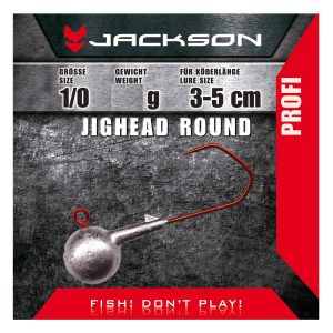Jackson VMC Jighead Round 1/0 für Köderlänge 3-5 cm 7g Jigkopf Jighaken