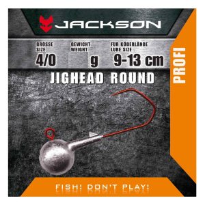 Jackson VMC Jighead Round 4/0 für Köderlänge 9–13 cm 14g Jigkopf Jighaken
