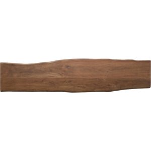 Sitzplatte Live-Edge Baumbank 195x40x5 Akazie Braun Holzplatte Massiv