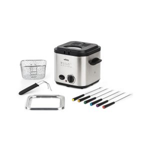 WEASY TB600 Edelstahl Fritteuse und Fondue Kombination 1