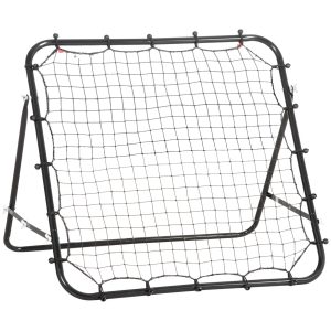 HOMCOM Fußball Rebounder mit verstellbaren Winkeln 96 x 80 x 96 cm (BxTxH)   Rückprallwand Kickback Tor Trainingsnetz Fußballtor