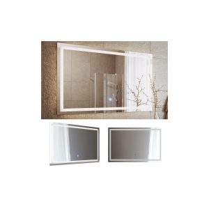 Vicco Badspiegel Wandspiegel LED-Spiegel Viola 110x70 cm Spiegel Badezimmer