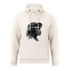 Cotton Prime® Kapuzensweatshirt mit Affenmotiv - Cool Monkey mit Brille