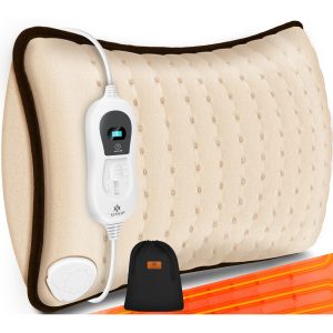 KESSER® Heizkissen elektrisch mit Füllung Inkl. Tasche 100W für Rücken Schulter Nacken Bauch   Sofa-Heizkissen mit Schnellheizung   Wärmekissen mit 3 Temperaturstufen & Abschaltautomatik