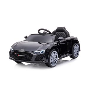 Chipolino Kinder Elektroauto Audi R8 Spyder Fernbedienung Frontlichter Musik USB schwarz