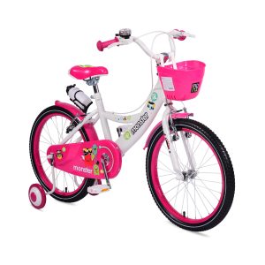 Byox Kinderfahrrad 20 Zoll 2081 pink Stützräder Frontkorb Getränkehalter Klingel