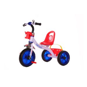 Kikkaboo Kinder Dreirad Kimi Klingel EVA-Reifen Schutzblech ergonomischer Sitz blau