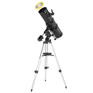 BRESSER Pollux-II 150/1400 EQ3 Spiegelteleskop mit Smartphone-Adapter & Sonnenfilter