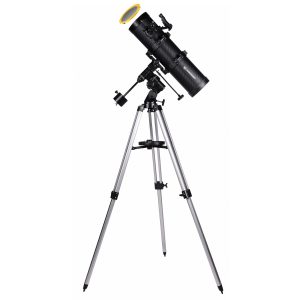 BRESSER Spica-I 130/650 EQ3 Spiegelteleskop mit Smartphone-Adapter & Sonnenfilter