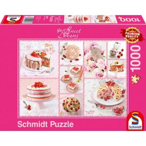 Schmidt Spiele Puzzle Rosa Tortenglück Sweet Dreams 1000 Teile
