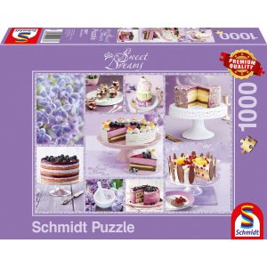 Schmidt Spiele Puzzle Kaffeekränzchen in Flieder 1000 Teile
