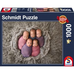 Schmidt Spiele Puzzle Fünf auf einen Streich - Fünflinge 1000 Teile