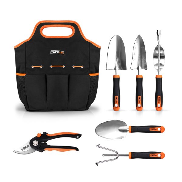 Tacklife GGT4A  6-teiliges Gartenwerkzeug-Set aus Edelstahl