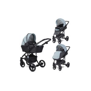 Lorelli Kinderwagen Rimini Premium Sportsitz Tragewanne Moskitonetz verstellbar blau