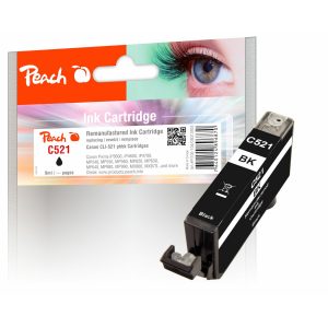 Peach C521BK Druckerpatrone XL bkph ersetzt Canon CLI-521BK