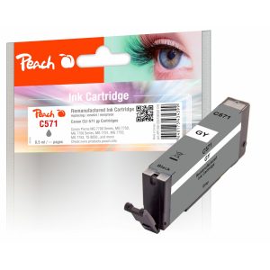 Peach C571GY Druckerpatrone gy ersetzt Canon CLI-571GY