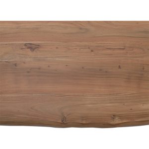 Sitzplatte Live-Edge Baumbank 135x40x5 Akazie Natur Holzplatte Massiv