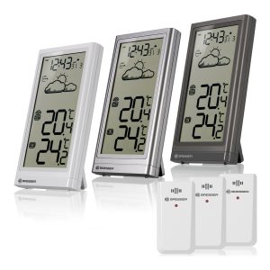 BRESSER Meteo Temp Wetterstation Farbe: silver