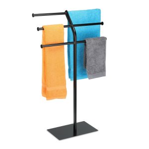 relaxdays Handtuchhalter mit 3 Stangen