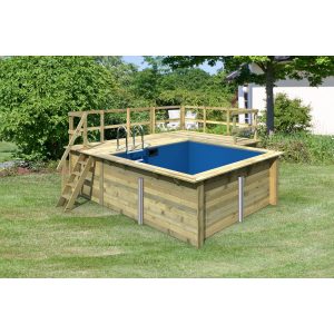 Karibu   Rechteckiger Massivholz Pool 308