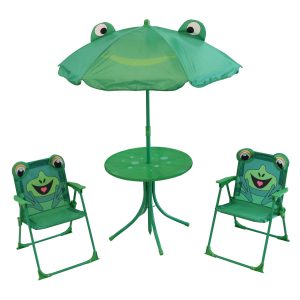 TOYREX® Kindersitzgruppe Frosch Set Kindertisch Kinder Sitzgruppe Gartenmöbel