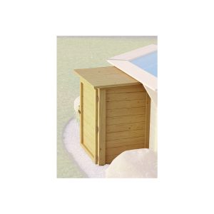 CHILLROI Holz Box für Pooltechnik   Nordisches Fichtenholz   28mm Wandbohlen Stärke