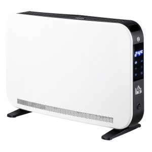 HOMCOM Heizlüfter mit Digital Display weiß 60L x 18