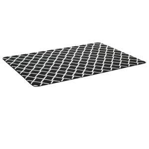 HOMCOM Teppich mit Gleitsicherheit schwarz 230L x 160B x 1