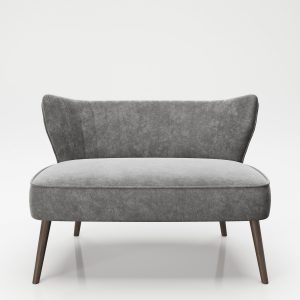 PLAYBOY - Sofa "KELLY" gepolsterter Loveseat mit Rückenlehne