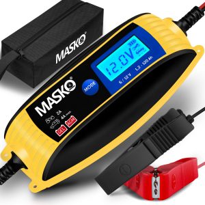MASKO® Batterieladegerät KFZ vollautomatisch 4A-6V/12V Auto Motorrad PKW
