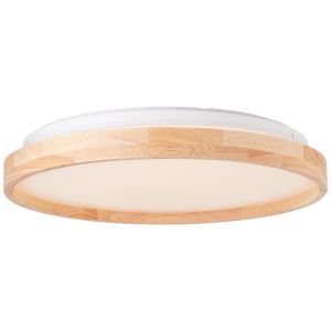 Brilliant Alson LED Deckenleuchte 39cm holz hell/weiß