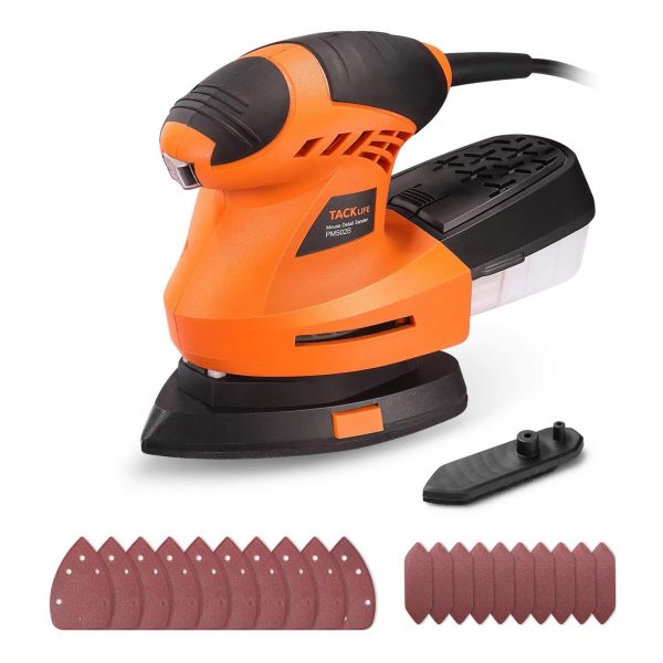 Tacklife PMS02B 12000 OPM Mouse Detail Sander mit 360° drehbarem Schleifpad