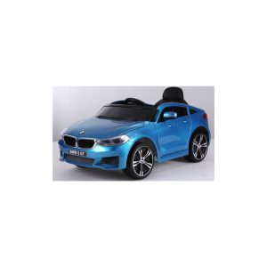ES-Toys Kinder Elektroauto BMW 6GT Ledersitz EVA-Reifen MP3 Softstart bis 6 km/h blau