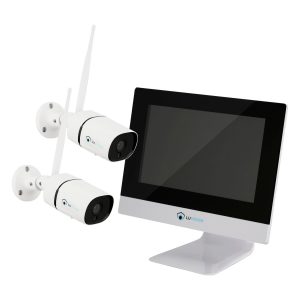 LUVISION WLAN Funk Kamera Set Überwachungssystem mit Monitor HDD-Rekorder 4 bis 8 IP Kameras & App