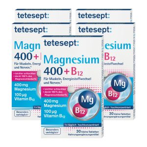 tetesept Magnesium 400 B12 hochdosiert 30 Stück 25