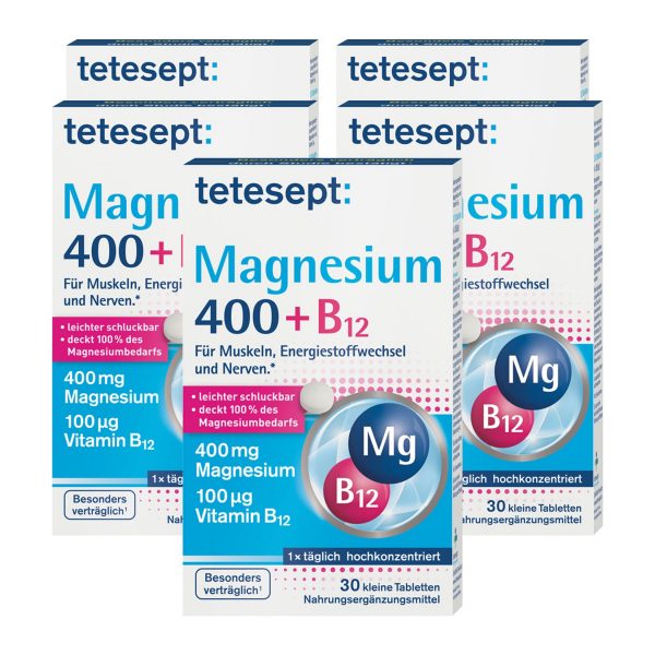 tetesept Magnesium 400 B12 hochdosiert 30 Stück 25