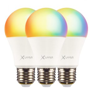 LED Leuchtmittel XLayer Smart Echo E27 9W 800lm 3er Pack Warm- und Kaltweiß