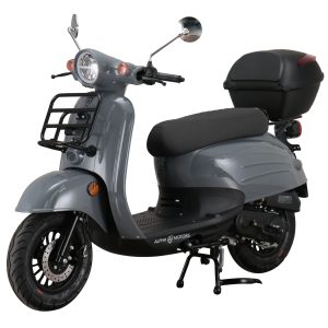 Alpha Motors Mofaroller Adria 50 ccm 25 km/h EURO 5 grau inkl. Topcase