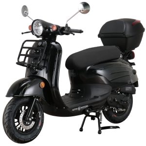 Alpha Motors Motorroller Adria 50 ccm 45 km/h EURO 5 schwarz inkl. Topcase