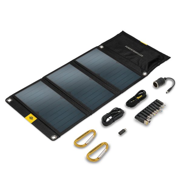 POWERTRAVELLER Solarpanel Falcon 21 W Outdoor Ladegerät 5/20V USB Faltbar 2Ports