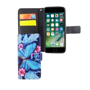Apple iPhone 6 / 6s Hülle Case Handy Cover Schutz Tasche Flip Schutzhülle Blau
