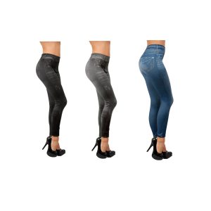 Comfortisse® Jeggings - Leggings 3er Set Slim Jeggings