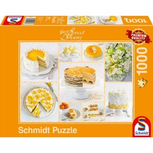 Schmidt Spiele Puzzle Strahlend gelbe Kaffeetafel 1000 Teile