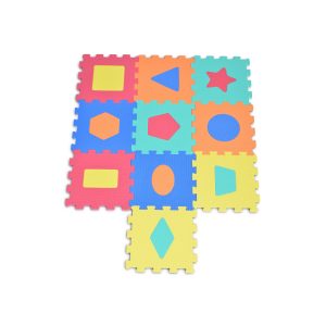 Moni Puzzlematte 10 teilig Puzzleteppich Teilegröße 32 x 32 cm EVA-Schaum gelb