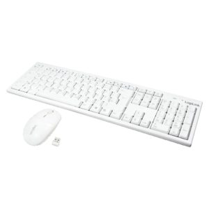 LogiLink ID0104W Tastatur Maus Kombination Funk - weiß