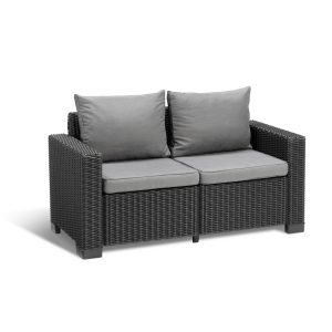 Allibert Sofa CALIFORNIA 2-sitzer anthrazit