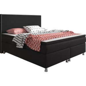 Boxspringbett King Size 180 x 200 cm schwarz